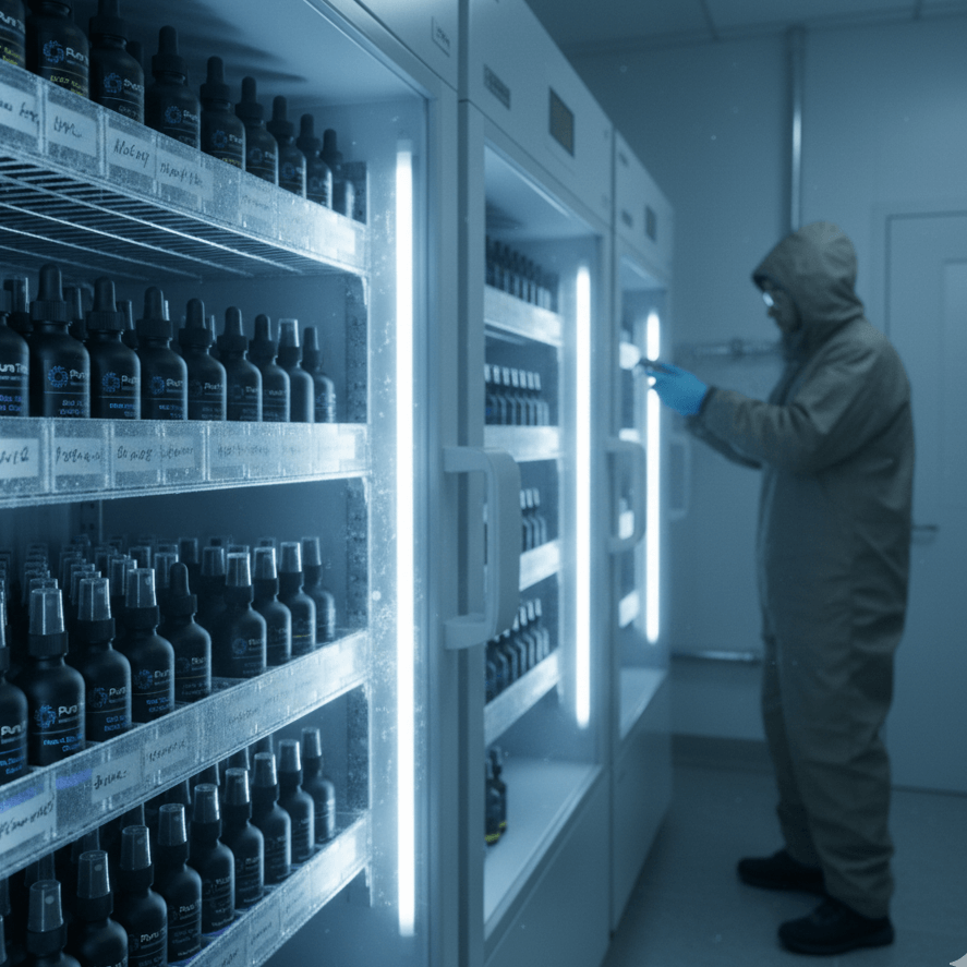 Storage of a variety of peptides