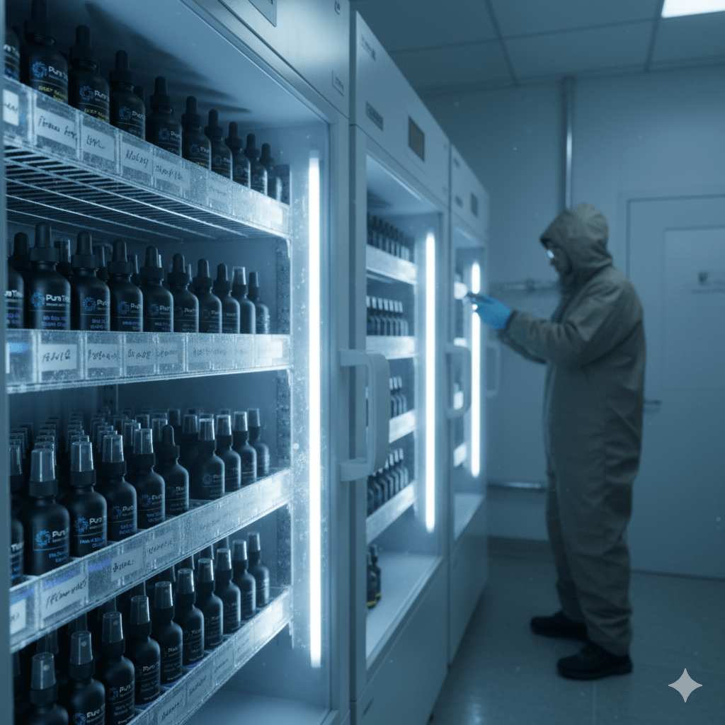 Storage of a variety of peptides